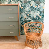 Armchair in wicker