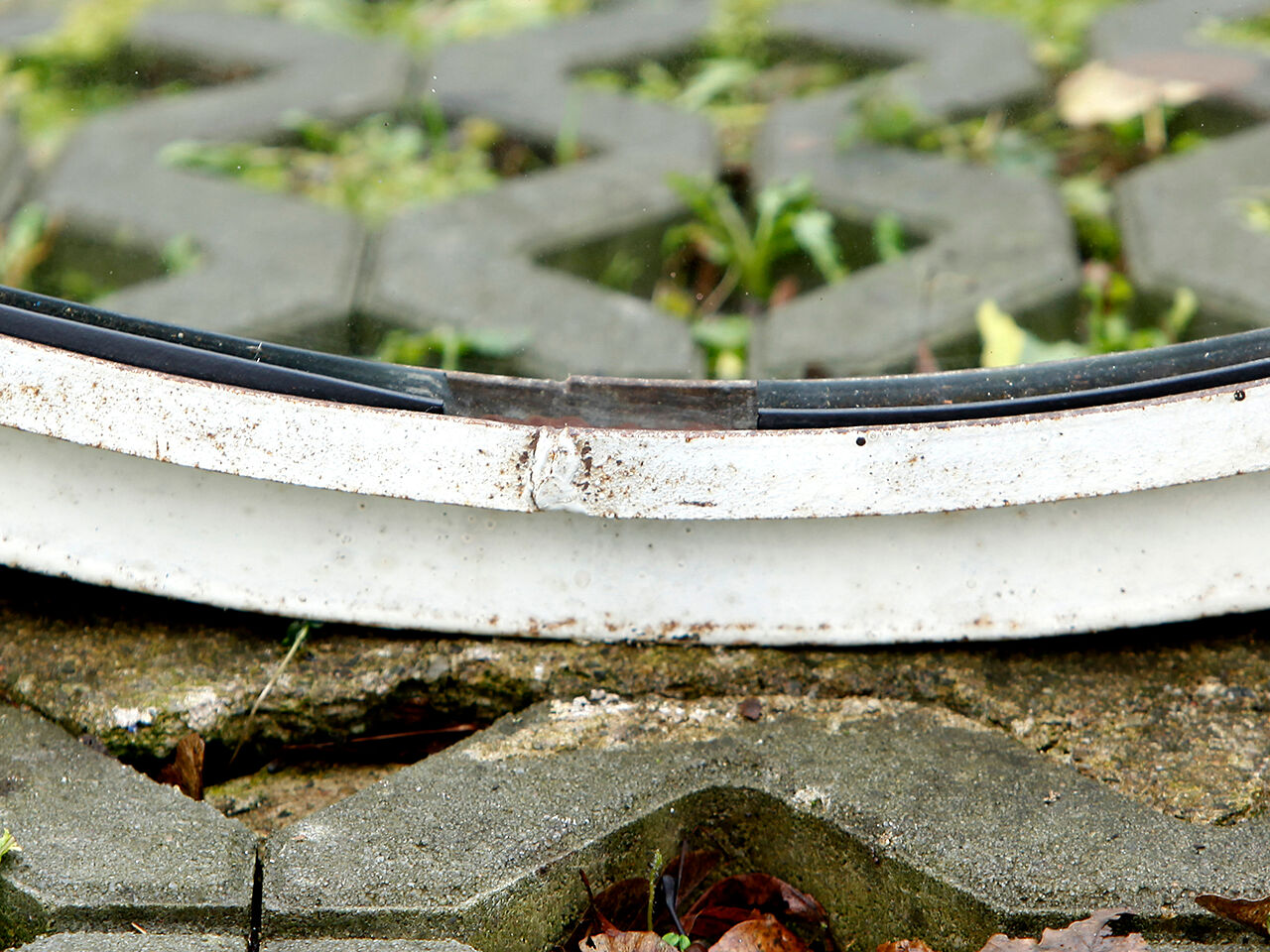 Large Industrial Convex Mirror, 1960s 140cm