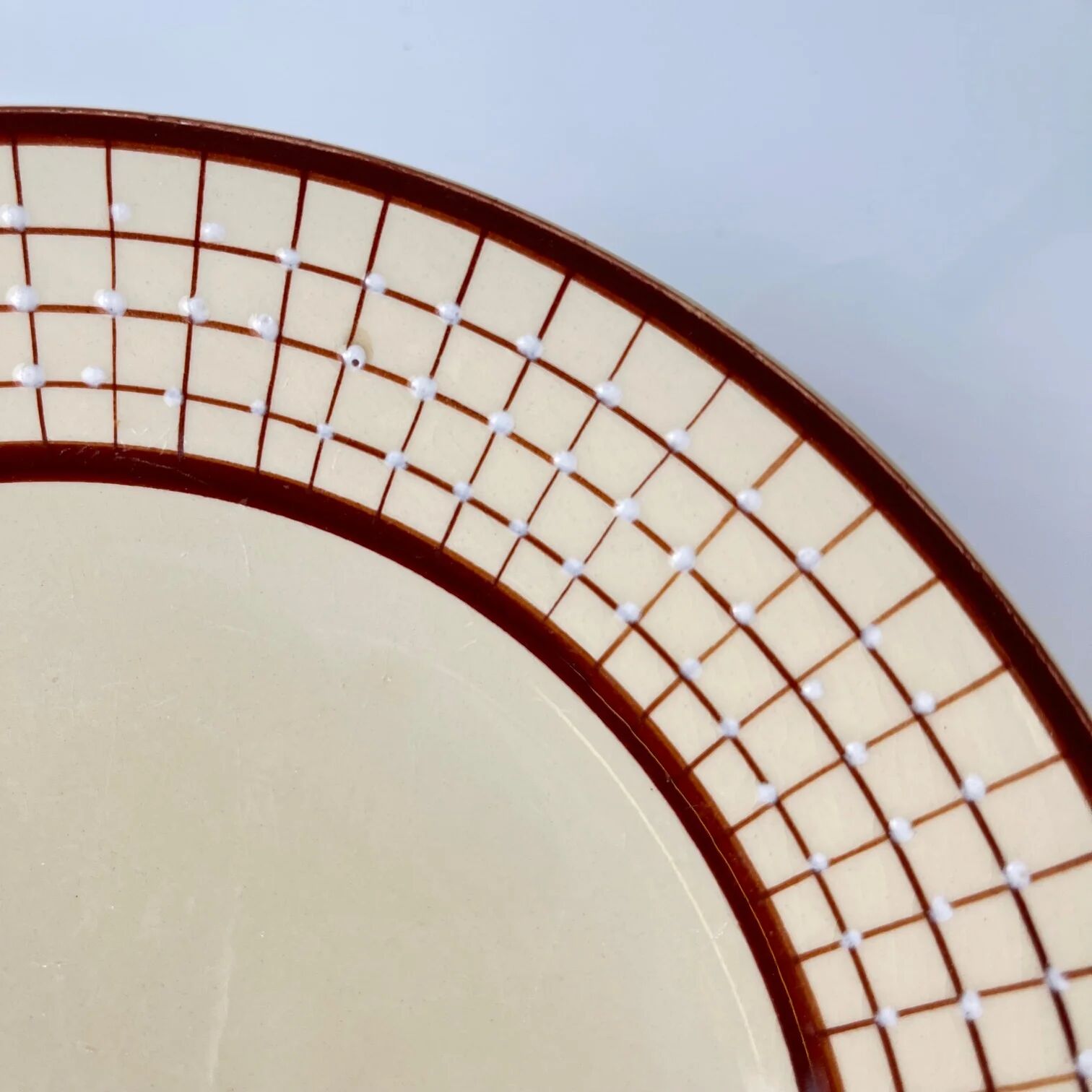 Set of 6 flat plates Longchamp model "Colmar"