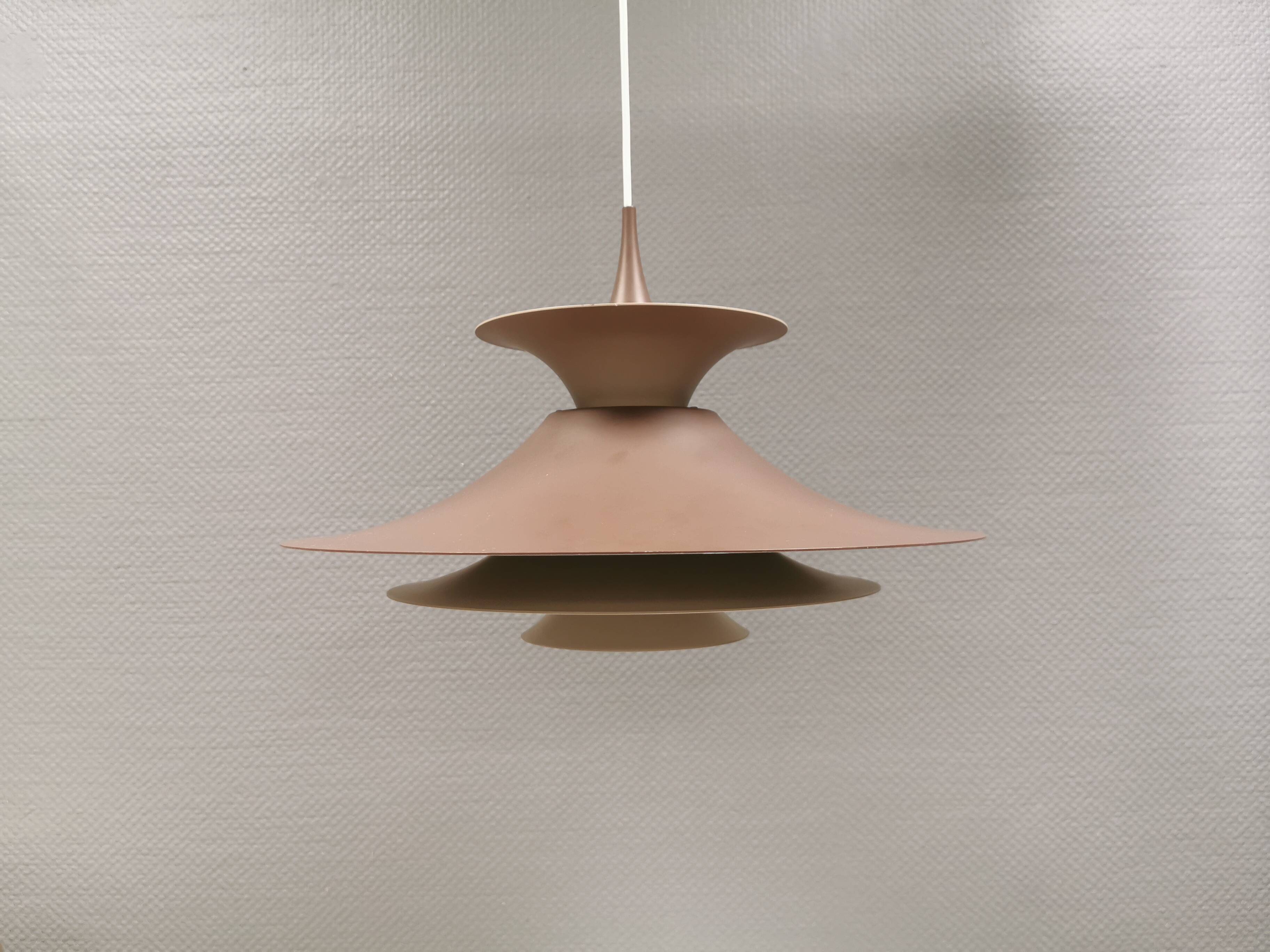 Radius hanging lamp, by Erik Balslev, for Fog & Mørup Denmark 1970s