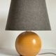 Solid wood ball lamp from the 70s