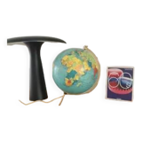 Taride luminous globe 1960 - glass world map