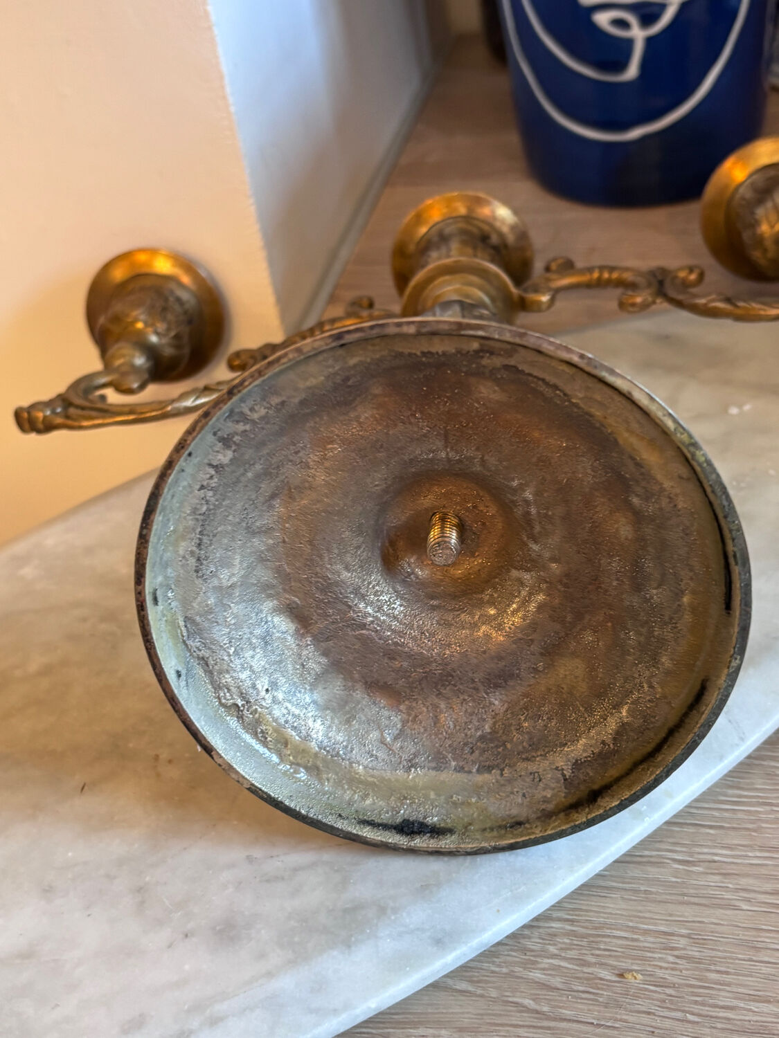 Big bronze candleholder