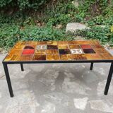 Vallauris ceramic coffee table 1970