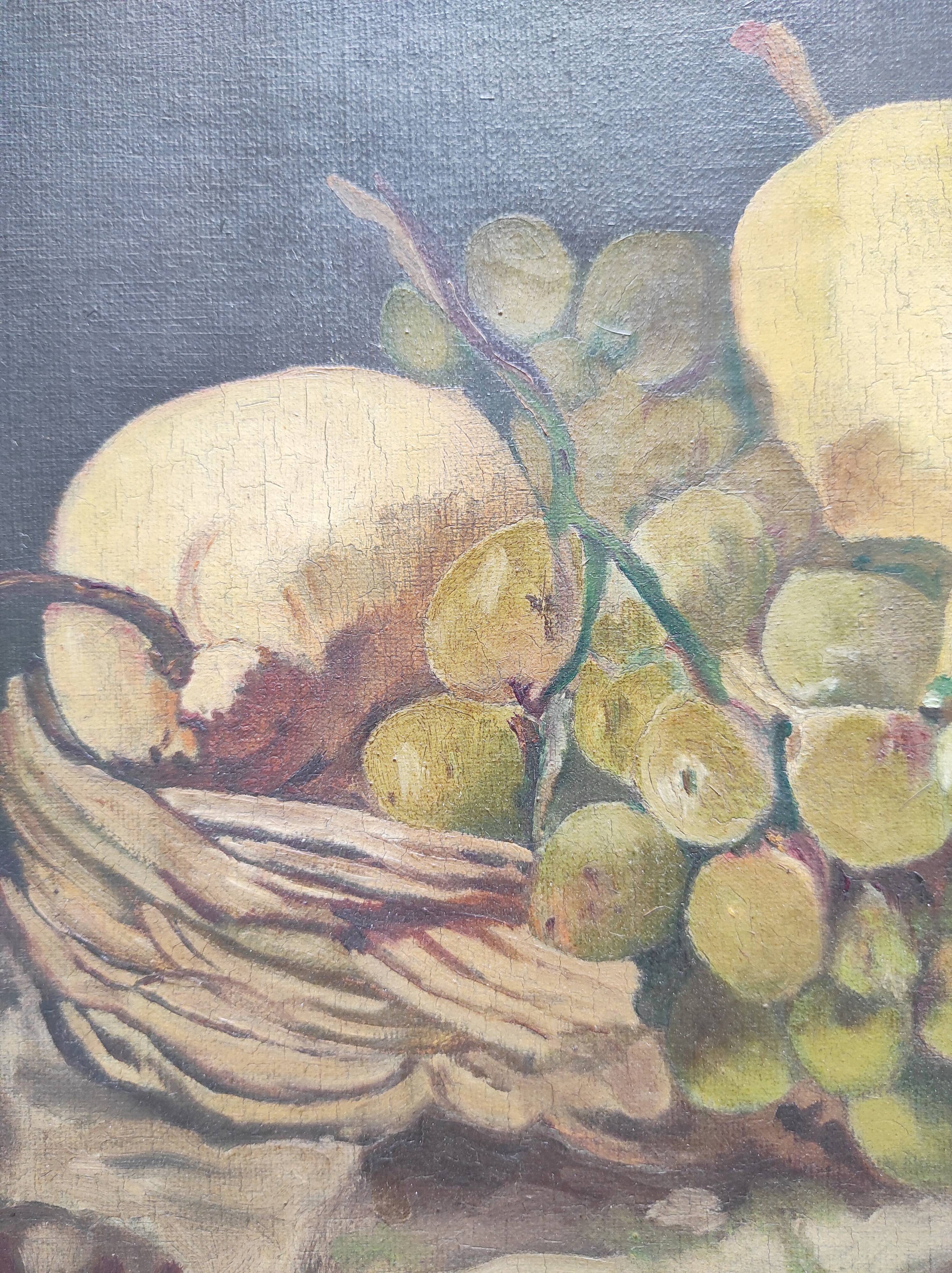 Still life oil on canvas, signed