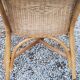 Pair of armchairs and bench in rattan and bamboo from the 60s/70s