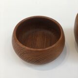 Series of two Danish teak pocket trays