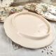 Dessert service 6 pieces 5 people ceramic signed Berger Antibes