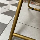 pair of Lafuma folding chairs reupholstered Rose