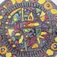 Flat fat lava, ethnic decor, West Germany, signed