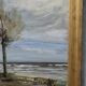 Scandinavian modern painting, 1929, Oil on board.