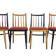 Dining Table and 4 chairs, 1970s, Set of 5