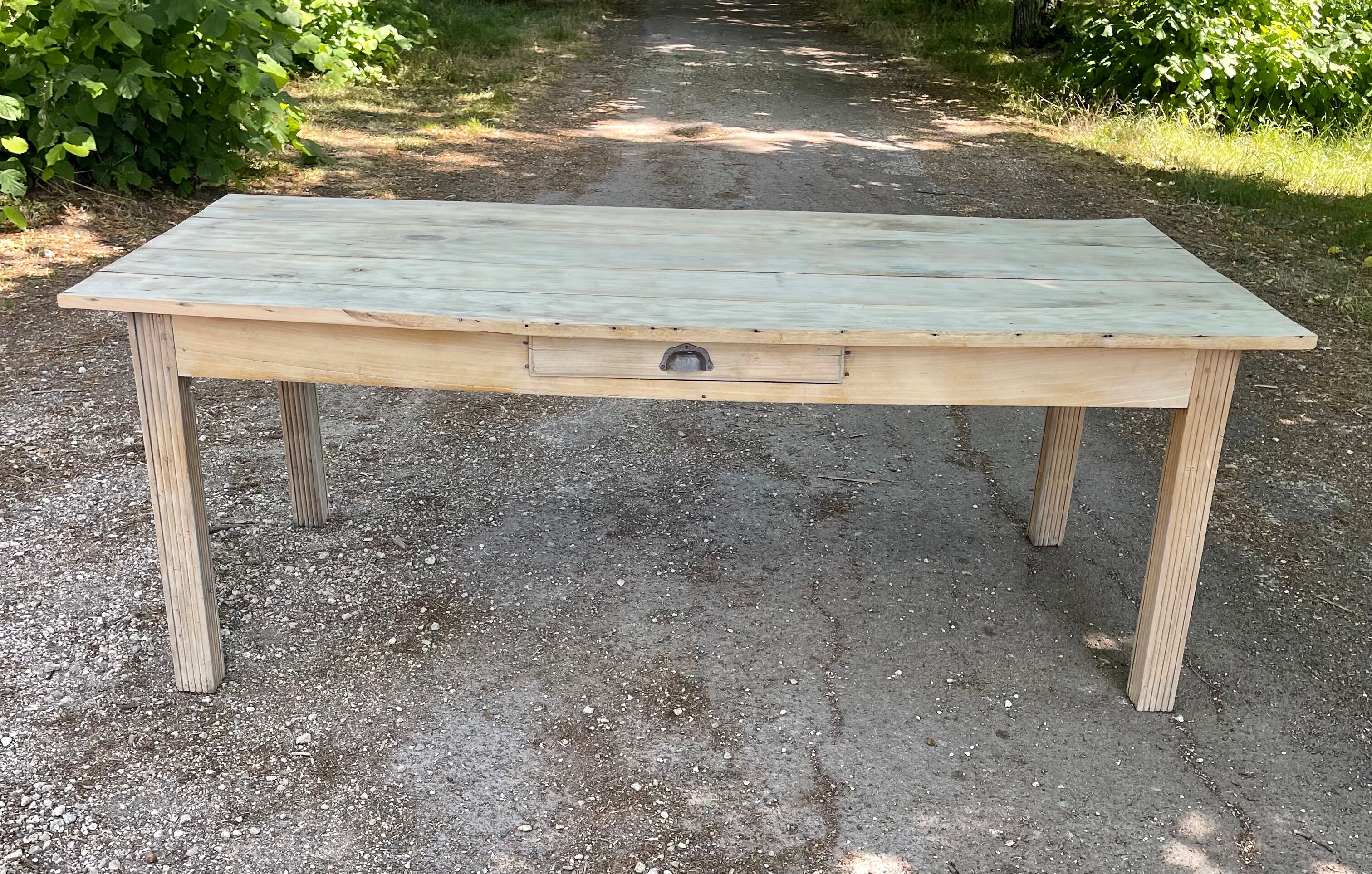 Table de ferme en hêtre