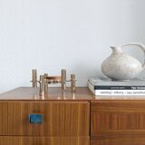 Mid Century Teak Candlestick