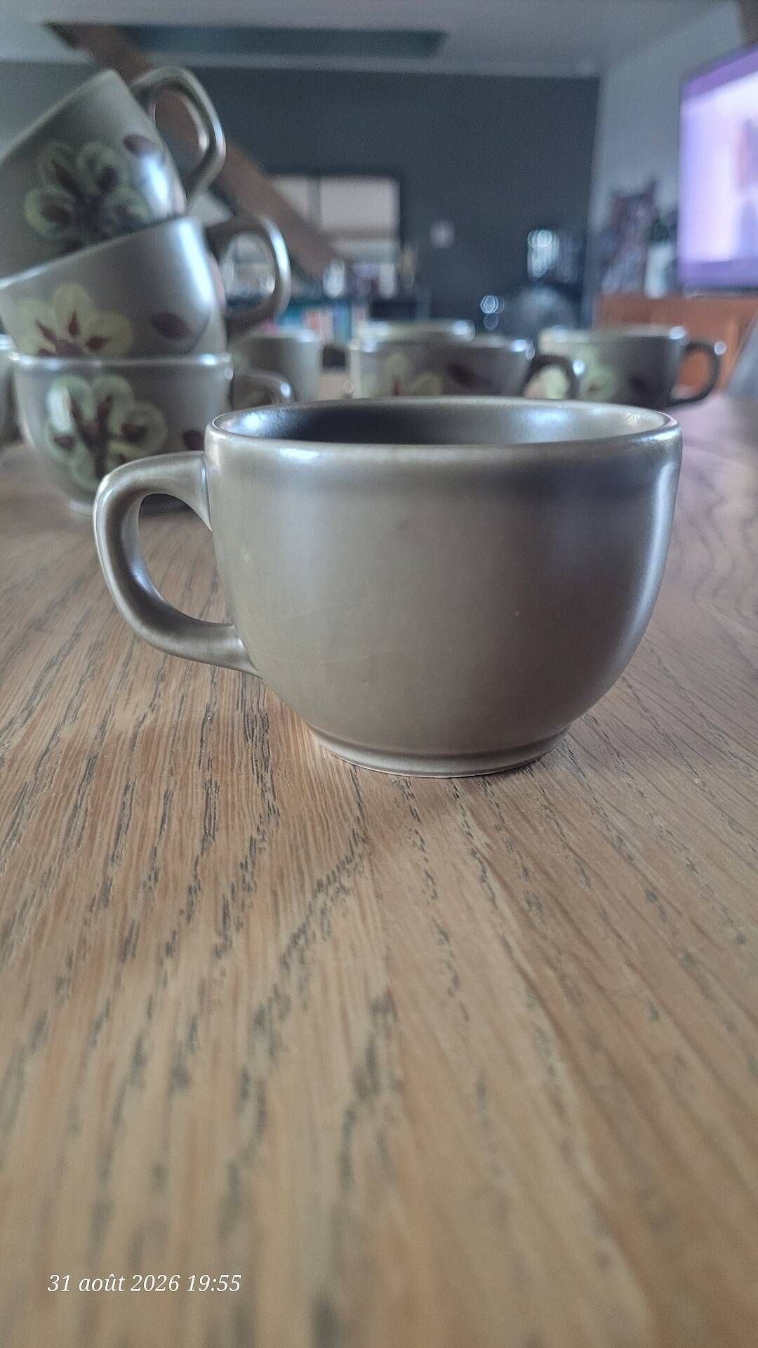 Coffee service in stoneware from the Revernay art workshops - France