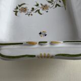 Rectangular dish in earthenware from Moustiers