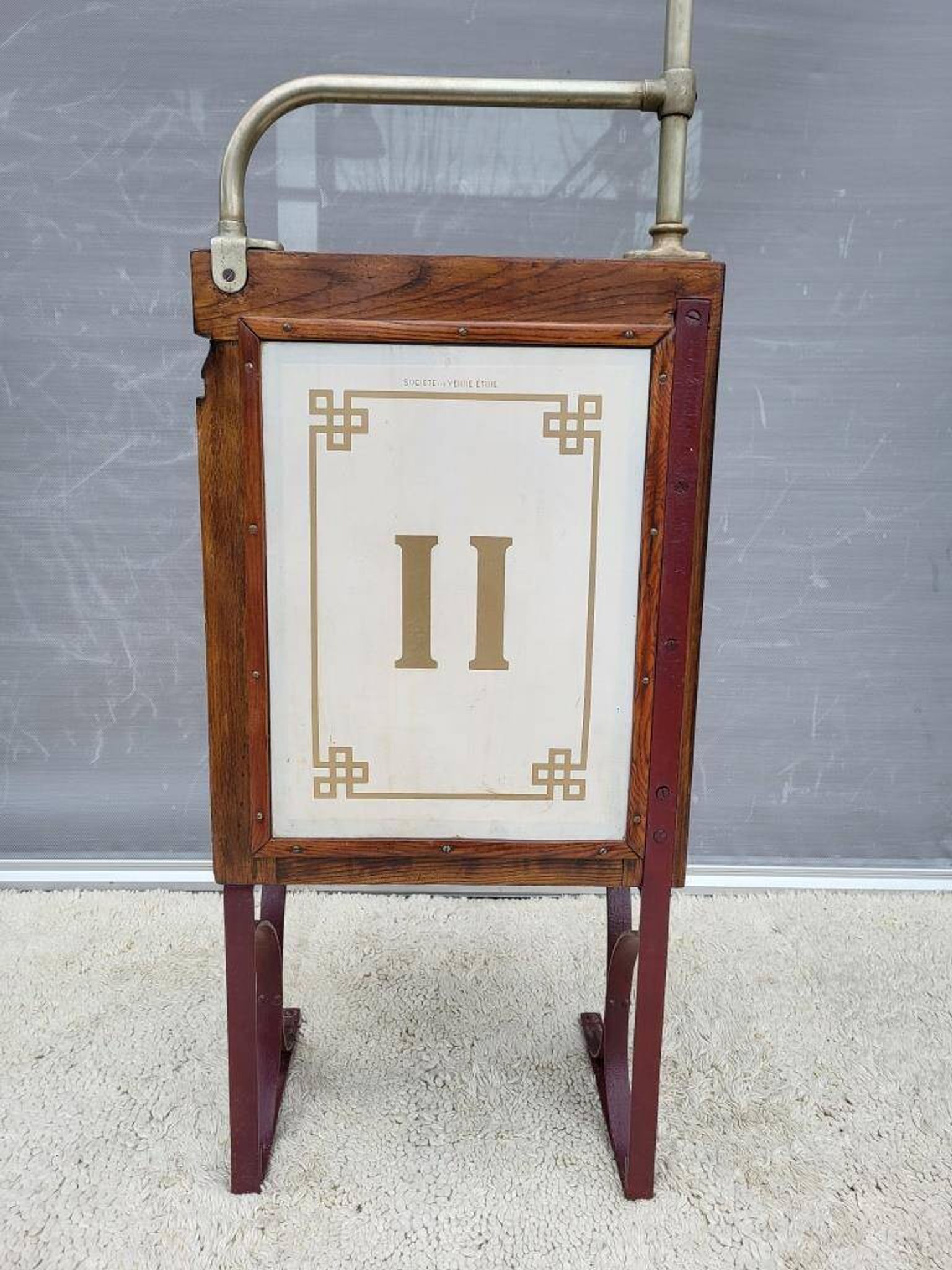 Sprague Metropolitan Parisian bench 1920 with hat rack