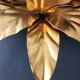 Hollywood Regency Florentine Flower-Shaped Gilt Flush Mount Hans Kögl Italy