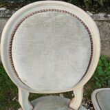 Série de 4 Chaises anciennes style louis xvi