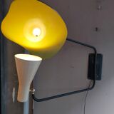 Reflector stem wall lamp from the 50s
