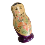 Old Russian wooden doll - USSR