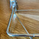 Vintage bathroom shelf, chrome metal and glass