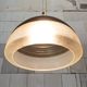 Suspended lamp model 1238 in aluminium and glass by Stilnovo, Italy, 1960s.