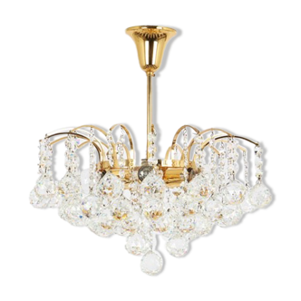 Chandelier with crystal balls 1970s
