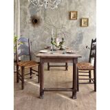 Pair of straw chairs