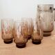 Vintage smoked glass decanter