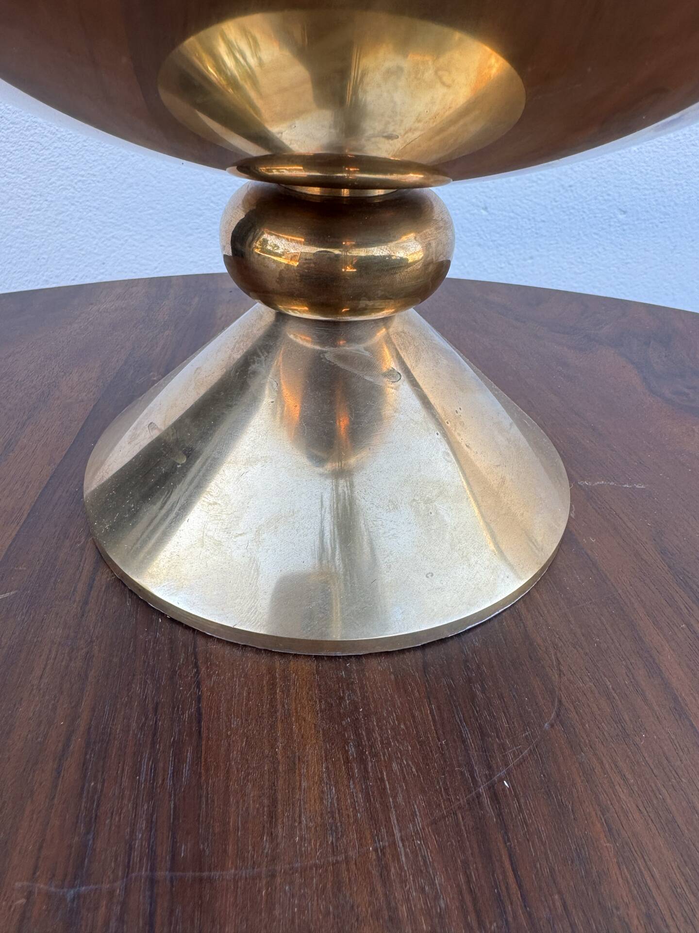 Lampe à poser halogène bronze massif années 80