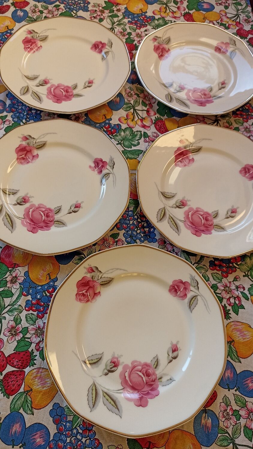Art Deco plates by Jean Boyer in Limoges porcelain