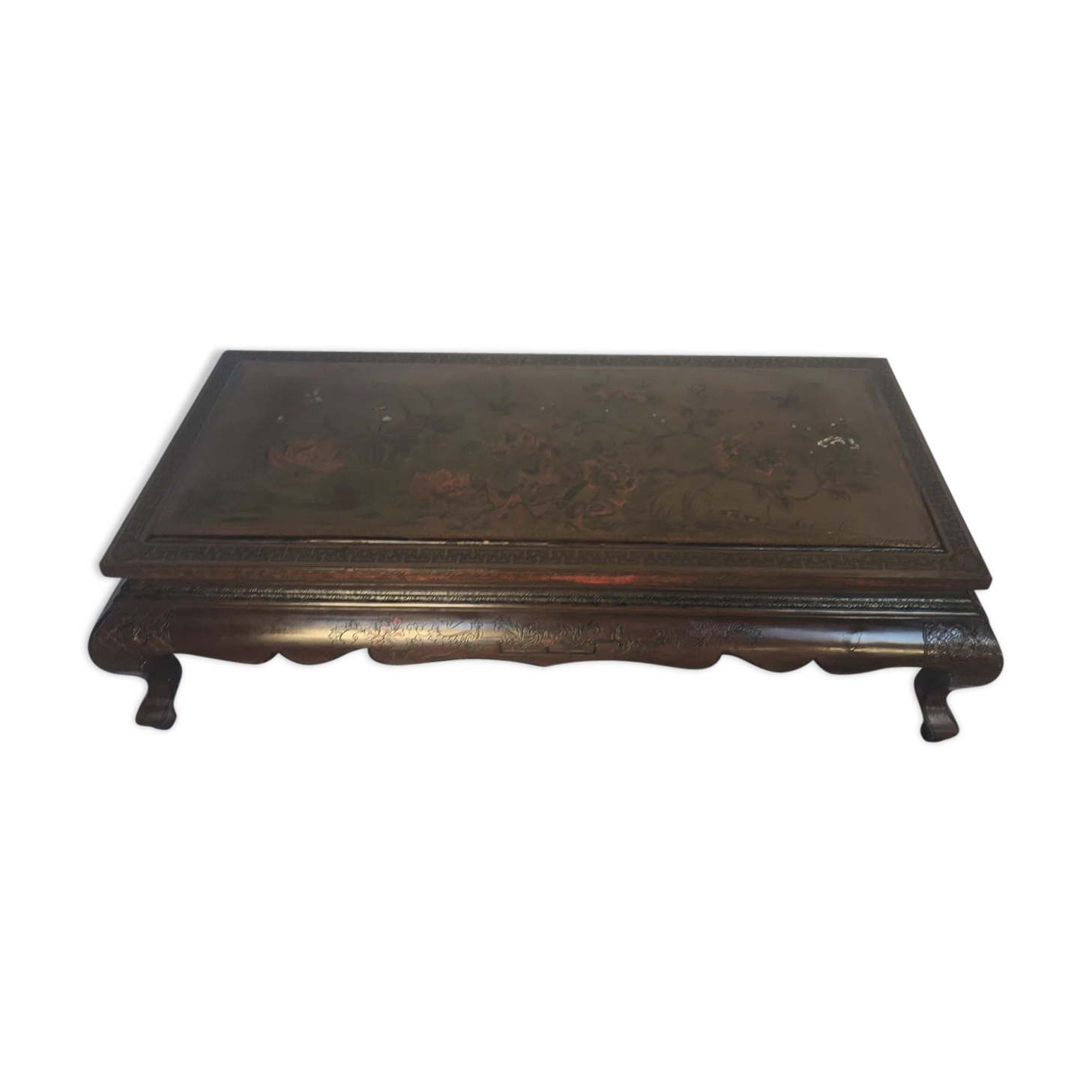 Chinese Coffee Table Carved To Restore Selency