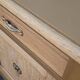 Art deco buffet in solid oak and ochre.
