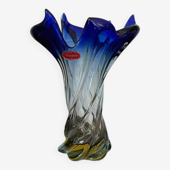 Vintage Murano twisted vase