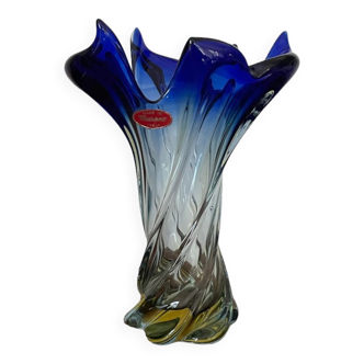 Vase torsadé Murano vintage