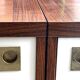 Two Scandinavian (Danish) teak sideboards with sliding doors.