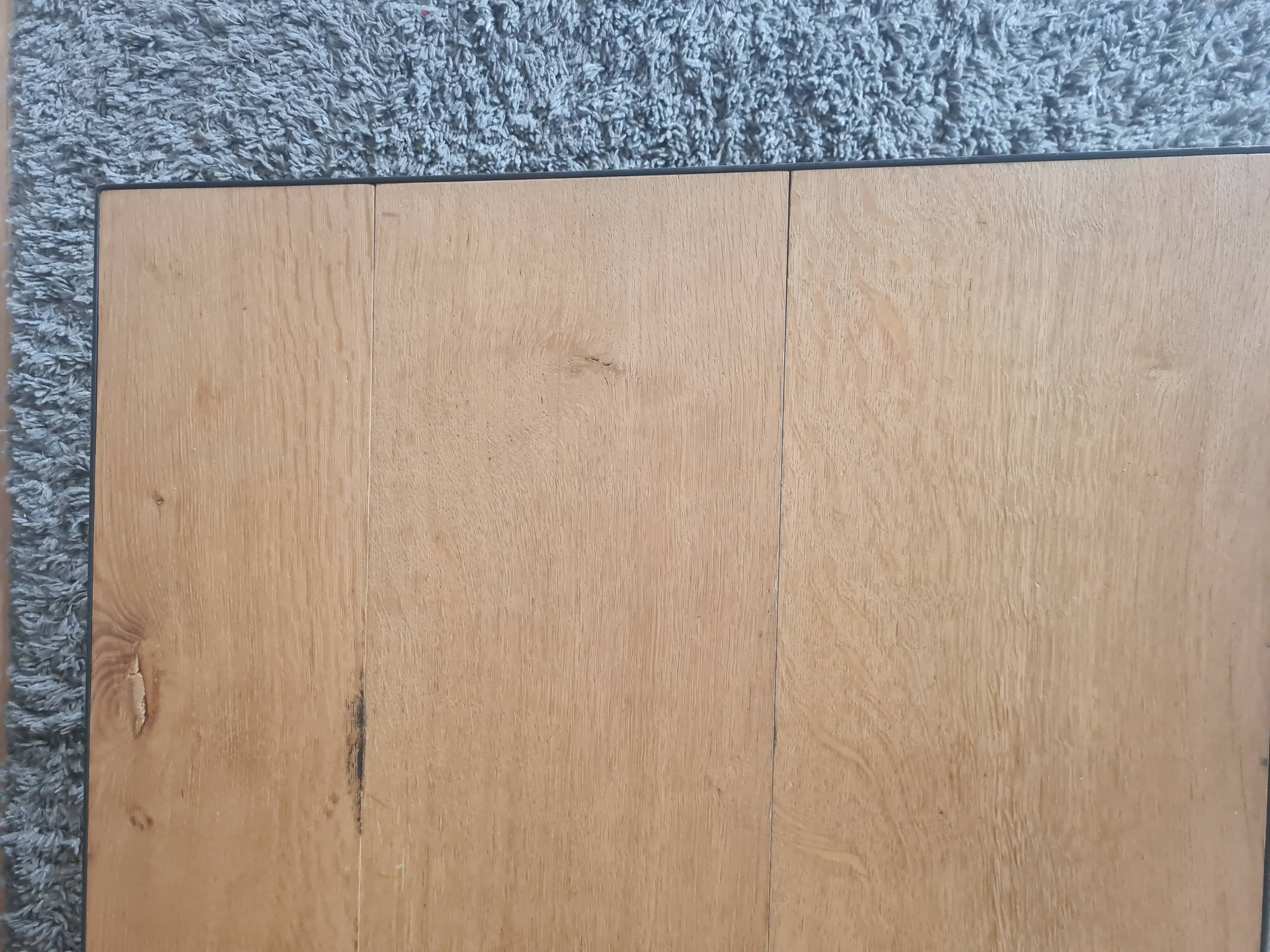 Rectangular wooden coffee table