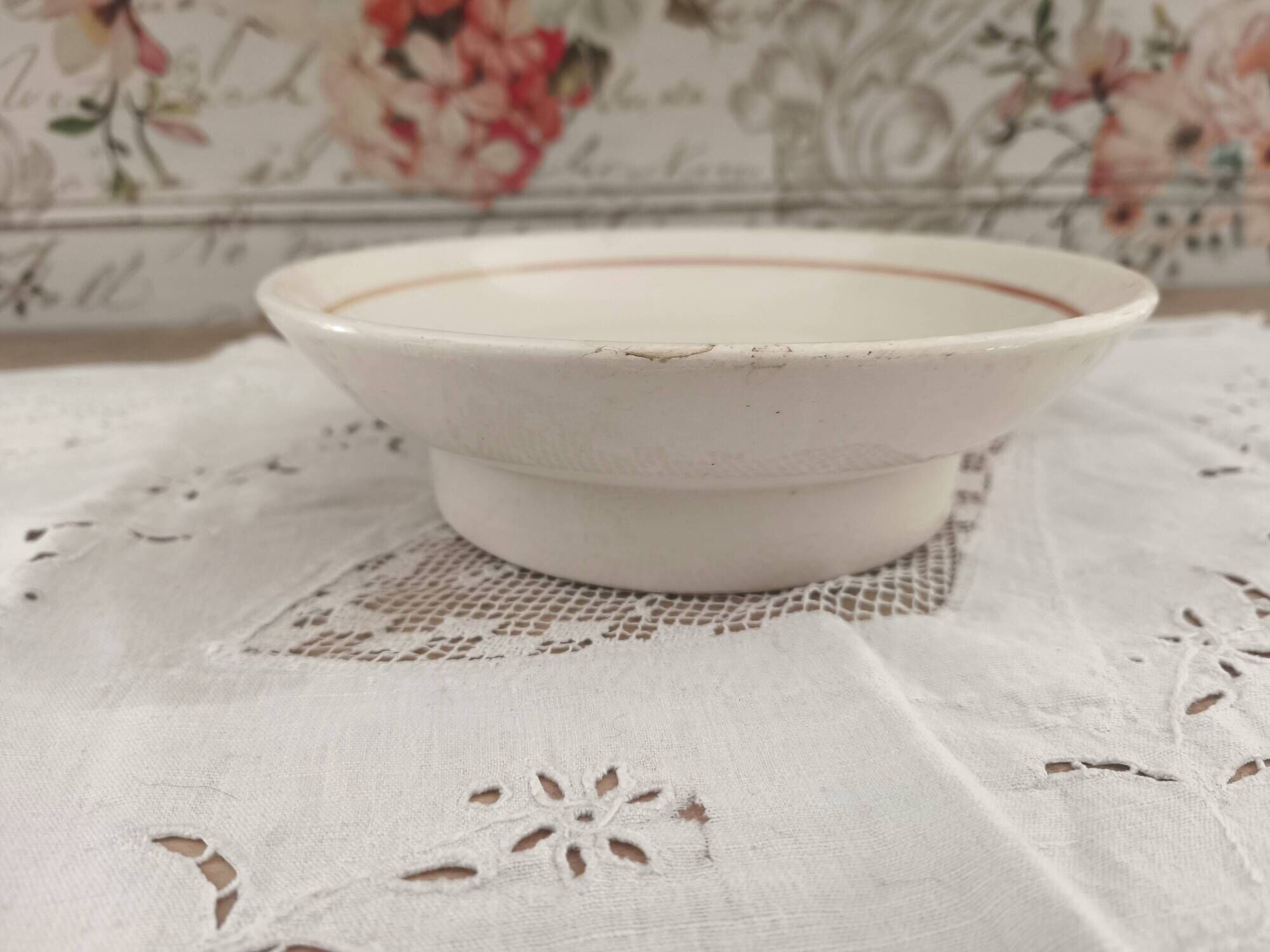 Old porridge plate Sarreguemines model Child Richard