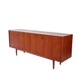 Enfilade danoise en teck par Erik Bouer pour Brouer - 1960