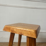 Elm stools by Pierre Chapo