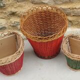 Set of 3 cache pots 50/60s