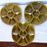 3 vintage Gien porcelain oyster plates 2106173