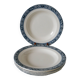 Lot de 6 assiettes semi-creuses en terre de fer salins modèle françois 1er xixème