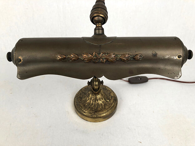 Bronze and copper articulated desk lamp circa 1900