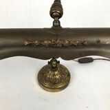 Bronze and copper articulated desk lamp circa 1900