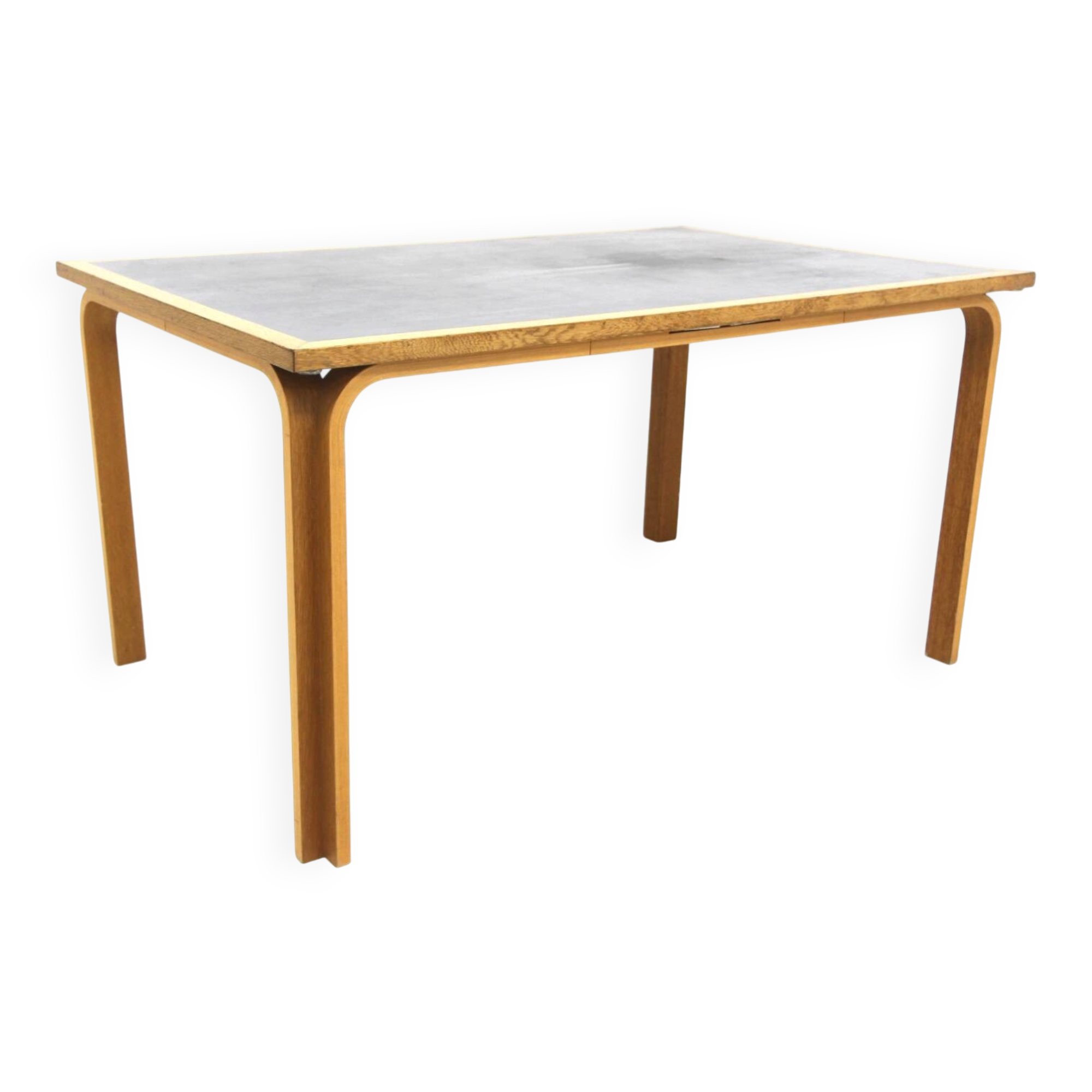 Scandinavian beech dining table, Magnus Olesen, Denmark, 1960.