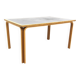 Scandinavian beech dining table, Magnus Olesen, Denmark, 1960.
