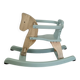 Cheval à bascule bois et vert céladon