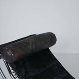 Black Fur LC4 Chaise Longue by Le Corbusier & Pierre Jeanneret for Cassina